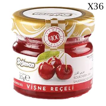 Seğmen Vişne Reçeli Kavanoz 30 gr x 36'lı