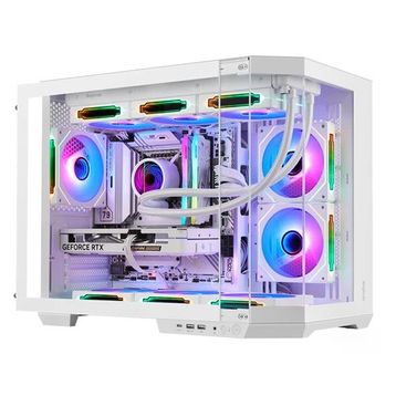 Segotep Lumi 3T ARGB Fanlı Beyaz 750 W Micro ATX Gaming Bilgisayar Kasası