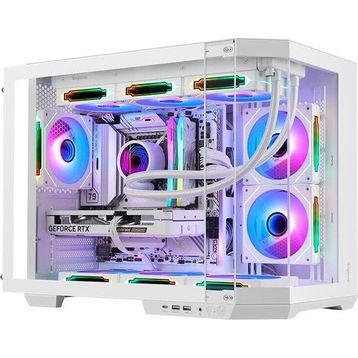 Segotep Lumi 3T ARGB Fanlı Beyaz 750 W Micro ATX Gaming Bilgisayar Kasası