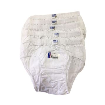 Seher Yıldızı Beyaz Erkek Çocuk 12'li Slip Külot