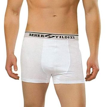 Seher Yıldızı Erkek 3'lü Likralı Pamuklu Boxer Don