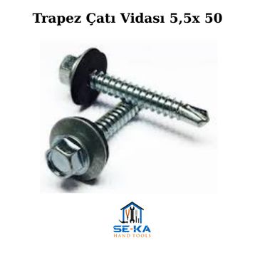 Seka Hand Tools 5.5x50 1000 Adet Trapez Çatı Panel Vidası