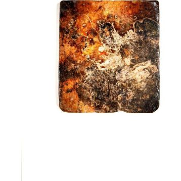 Şeker Portakalım 10 x 10 cm Renkli Dekoratif Figürlü Doğal Taş Gider Kapağı Banyo Süsü Tekli