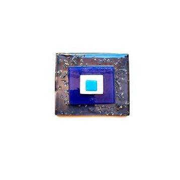 Şeker Portakalım 10x10 cm Dekoratif Fügürlü Koku Önleyici Cam Gider Kapağı Banyo Tuvalet Gider Süsü