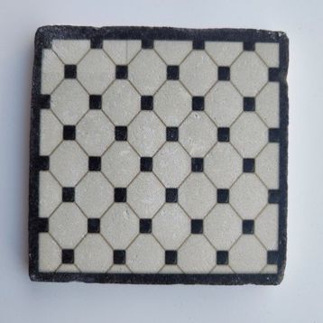 Şeker Portakalım Tekli 10x10 cm Beyaz Dekoratif Figürlü Doğal Taş Gider Kapağı Banyo Süsü