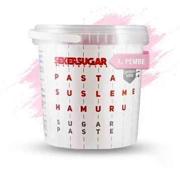 Şeker & Sugar 1 kg Açık Pembe Şeker Hamuru