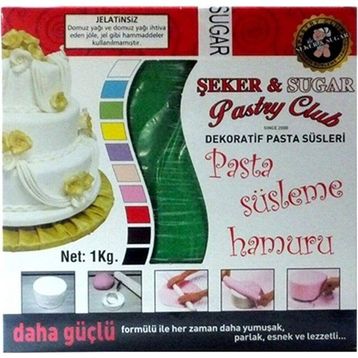 Şeker & Sugar 1 kg Yeşil Şeker Hamuru
