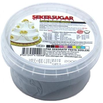 Şeker & Sugar 200 gr Gri Şeker Hamuru