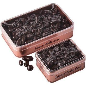 Şekerci Cafer Erol 300 gr Bronz Teneke Kutuda Bitter Çikolata Kaplı Draje