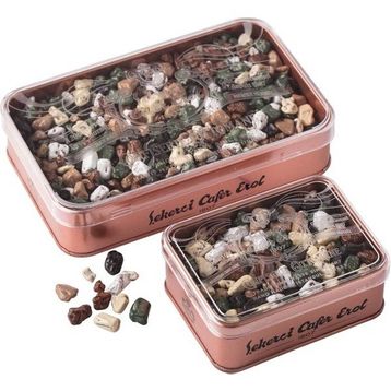 Şekerci Cafer Erol 300 gr Bronz Teneke Kutuda Çakıl Taşı Draje