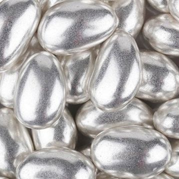 Şekerci Caferzade 500 gr Gümüş Renkli Çikolata Kaplı Badem Şekeri