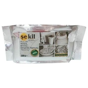 Şekil 500 gr Beyaz Seramik Hamuru
