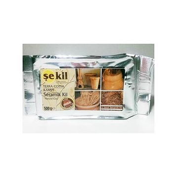 Şekil 500 gr Kahverengi Seramik Kil