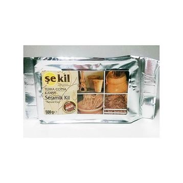 Şekil 500 gr Kahverengi Seramik Kil