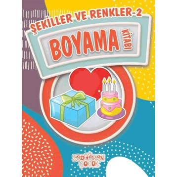Şekiller ve Renkler 2 Boyama Kitabı