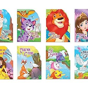 Şekilli Kitaplar Seti 8 Kitap Takım Kolektif-Yumurcak Yayınları
