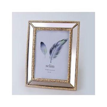 Selim 13x18 Elsira Aynalı Altın Çerçeve