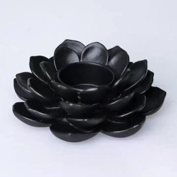 Selim Garden Siyah Tealight Mumluk