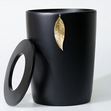 Selim Leaf Siyah Altın Çöp Kovası