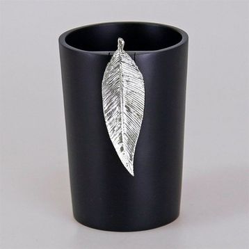 Selim Leaf Siyah Gümüş Diş Fırçalık