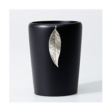 Selim Leaf Siyah Gümüş Diş Fırçalık