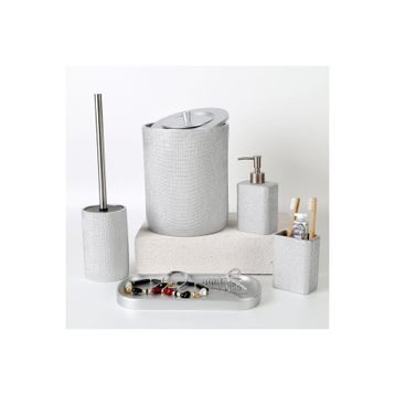 Selim Linen Gümüş Banyo Seti
