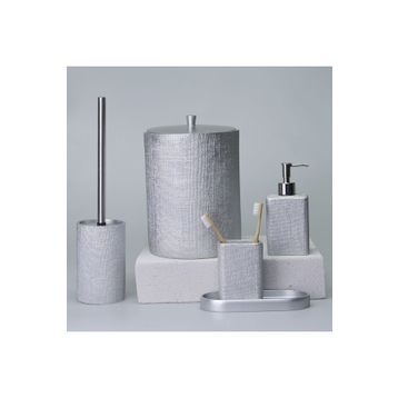 Selim Linen Gümüş Banyo Seti