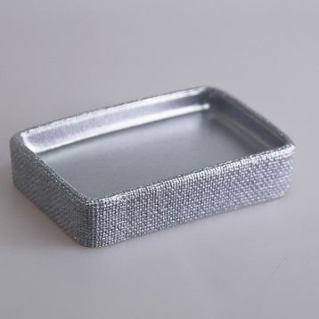 Selim Linen Gümüş Katı Sabunluk