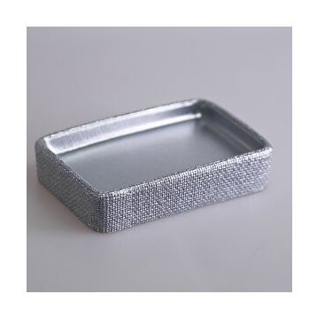 Selim Linen Gümüş Katı Sabunluk