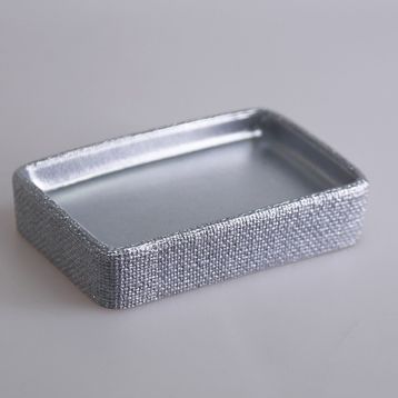Selim Linen Gümüş Katı Sabunluk