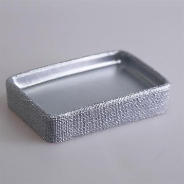 Selim Linen Gümüş Katı Sabunluk