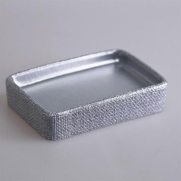 Selim Linen Gümüş Katı Sabunluk