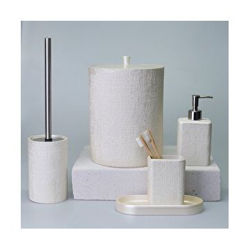Selim Linen İnci Banyo Seti