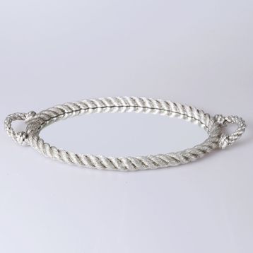 Selim Rope Gümüş Aynalı Tepsi
