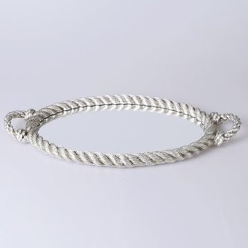 Selim Rope Gümüş Aynalı Tepsi