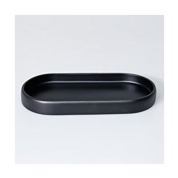 Selim Tiny Oval Siyah Tepsi