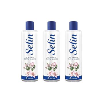 Selin 3x400 ml Pet Şişe Çiçek Buketi Kolonyası