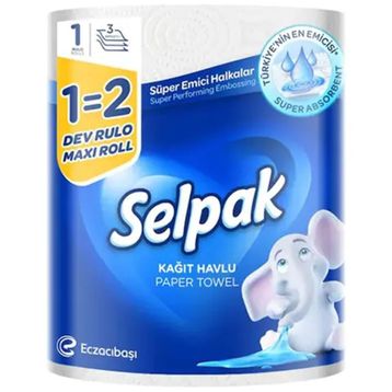 Selpak 1 Adet Dev Rulo Kağıt Havlu