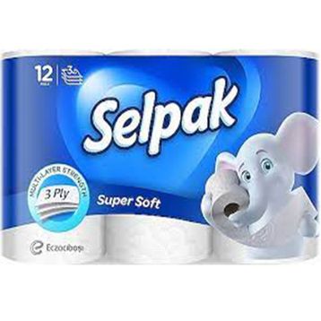 Selpak Ferahlık 3 Katlı 12'li Tuvalet Kağıdı