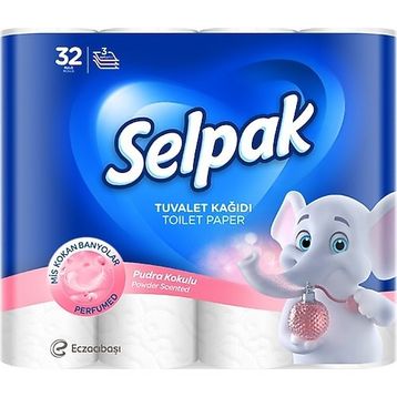 Selpak Pudra Kokulu 3 Katlı 32'li Tuvalet Kağıdı