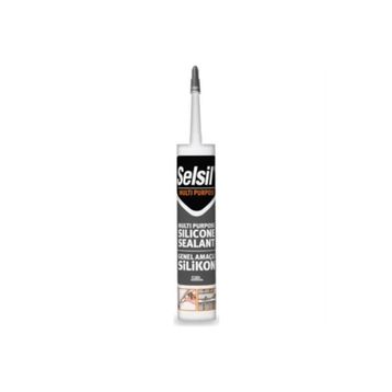 Selsil 280 ml Antrasit Gri Genel Amaçlı Silikon