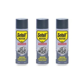 Selsil 3x200 ml Motor Temizleme Spreyi