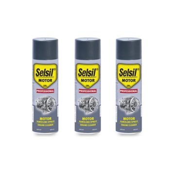 Selsil 3x200 ml Motor Temizleme Spreyi
