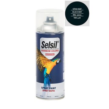 Selsil 400 ml Parlak Siyah Sprey Boya