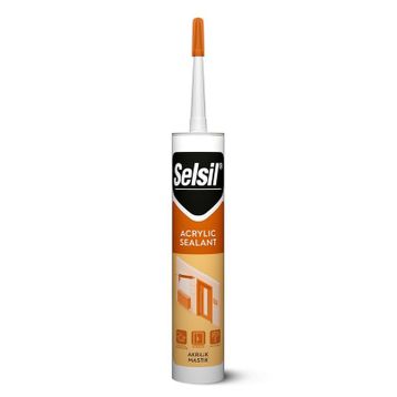 Selsil Beyaz 500 gr Akrilik Mastik
