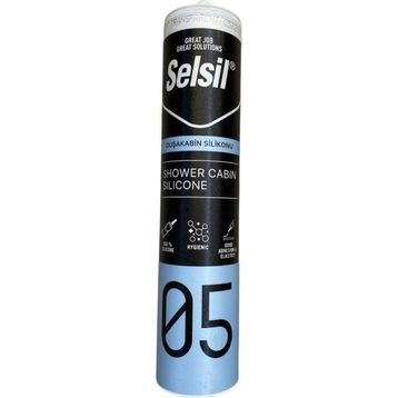 Selsil Şeffaf 280 ml Duşakabin Mutfak Banyo Silikon