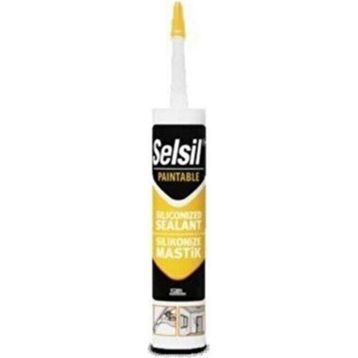Selsil Silikonize Akrilik Beyaz 500 gr Mastik