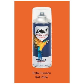 Selsil Trafik Turuncu 400 ml Akrilik Bazlı Sprey Boya