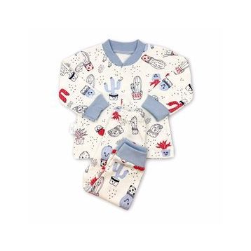 Sema Baby 0-3 Ay Mavi Sleeper Cactus Bebek Pijama Takımı