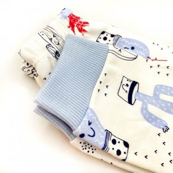 Sema Baby 0-3 Ay Mavi Sleeper Cactus Bebek Pijama Takımı